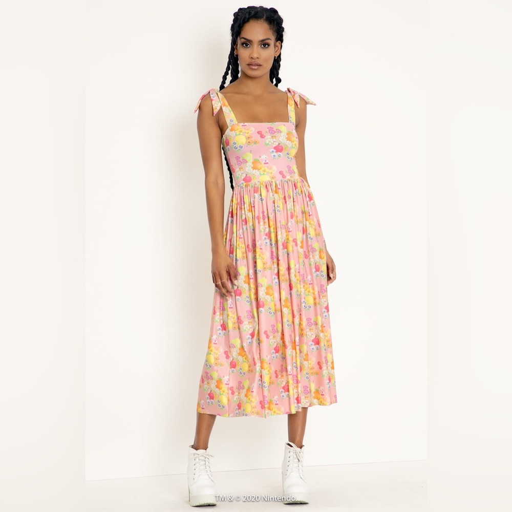 NWT Size XS Animal Crossing Fruit Tie The Knot Dress